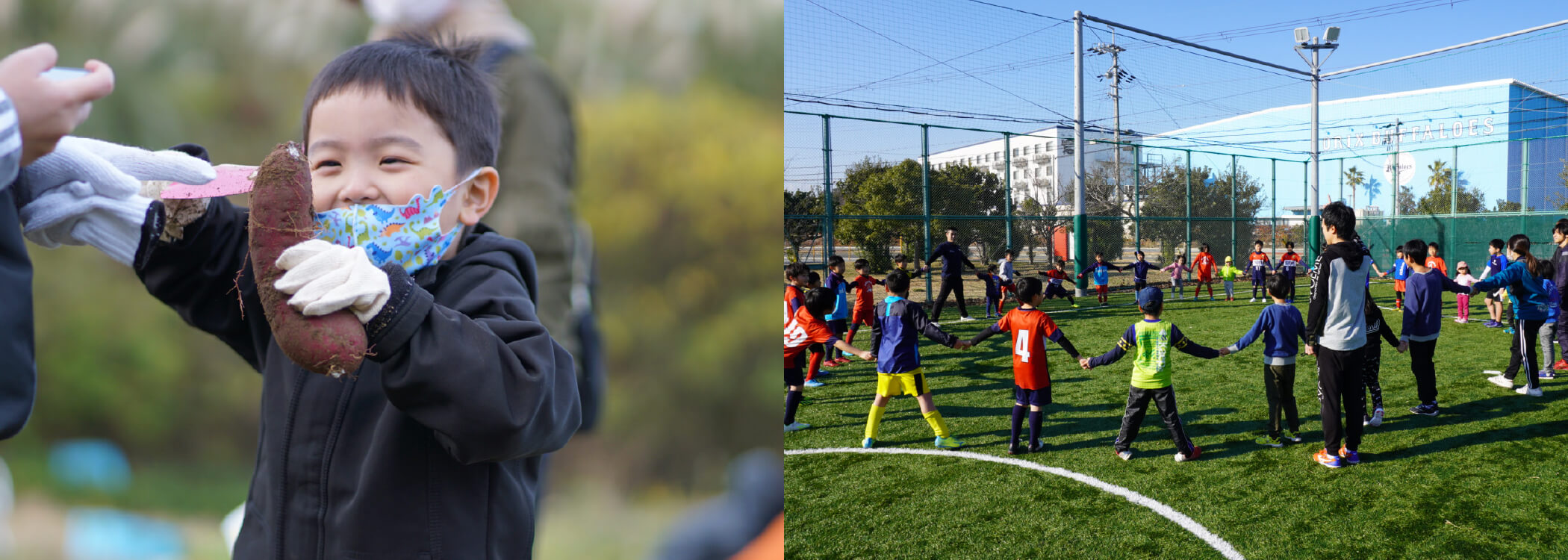 農業やユニファイドサッカーの画像